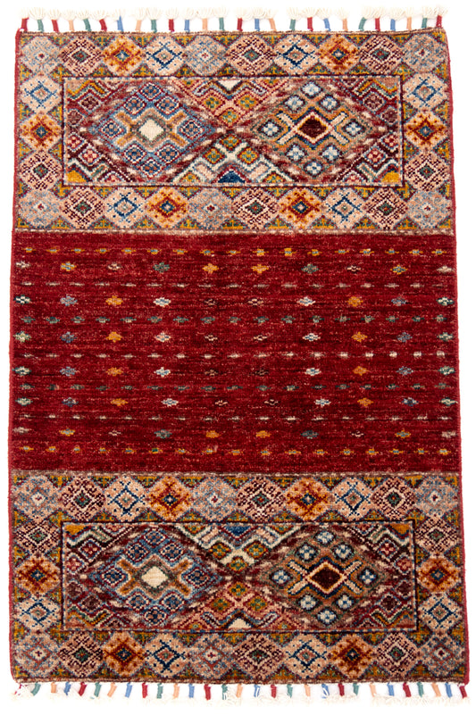 Multicoloured Ariana Rubin Carpet with Multicoloured Tassels