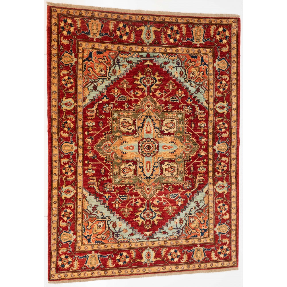 Red Ziegler Carpet with Red Border
