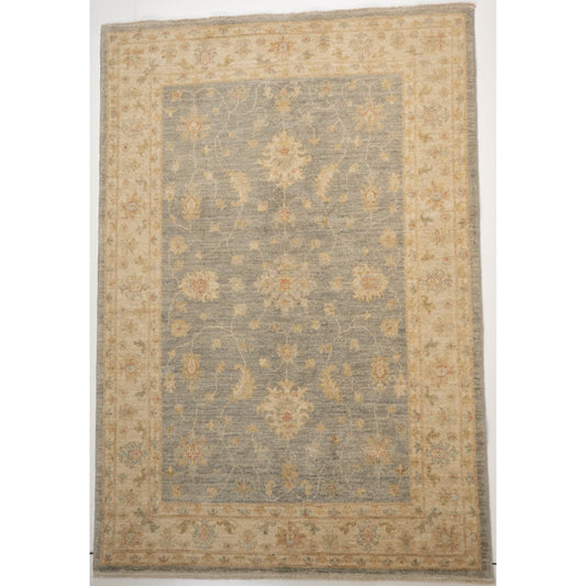 Pale Blue Ziegler Carpet with Cream Border