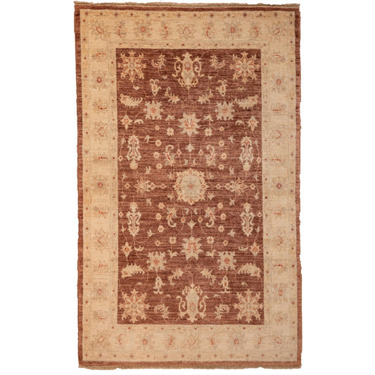 Brown Ziegler Carpet with Cream Border