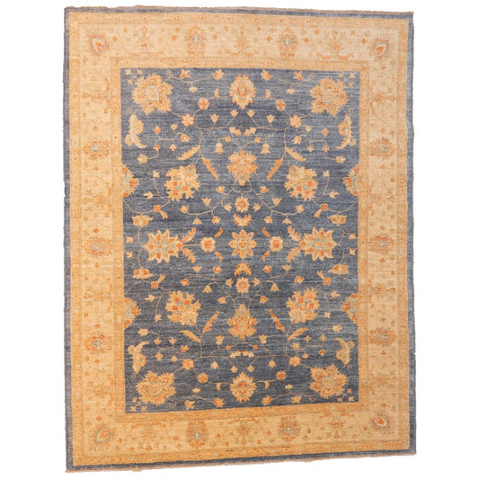 Blue Ziegler Carpet with Cream Border